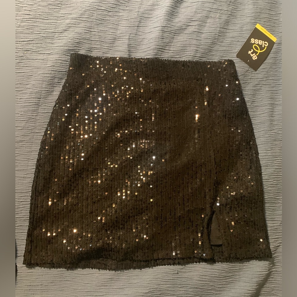 Art Class Black Sequin Mini Skirt Brand New with tags Size 7/8